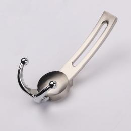 901-L   brushed nickel finished zinc alloy metal coat clothes hooks